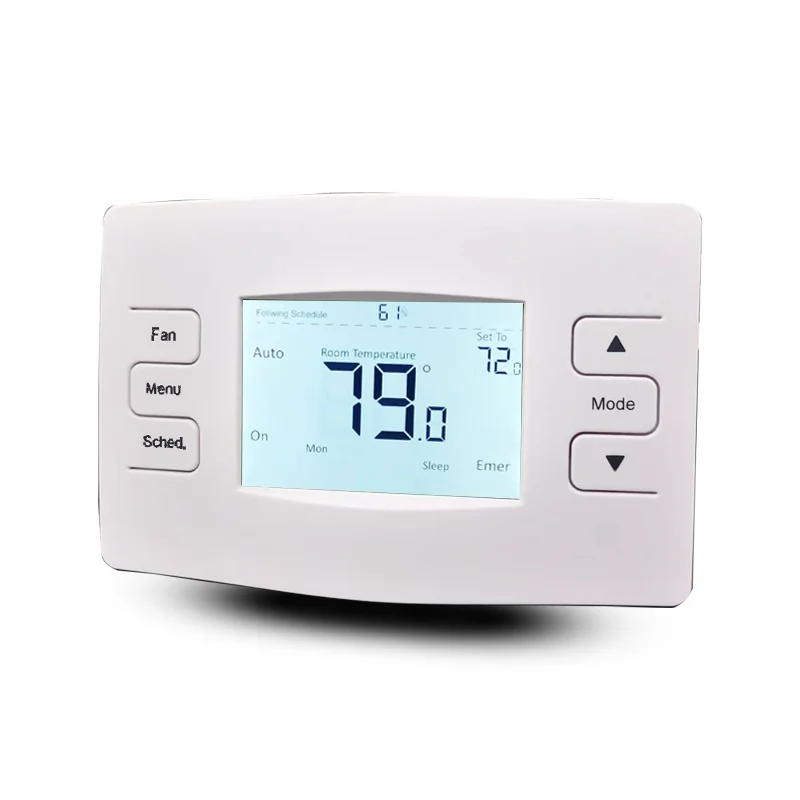 HVAC 24V heat pump thermostat wifi smart remote controller for multistage heat cool changeover AC  Alexa Google Assistant IFTTT