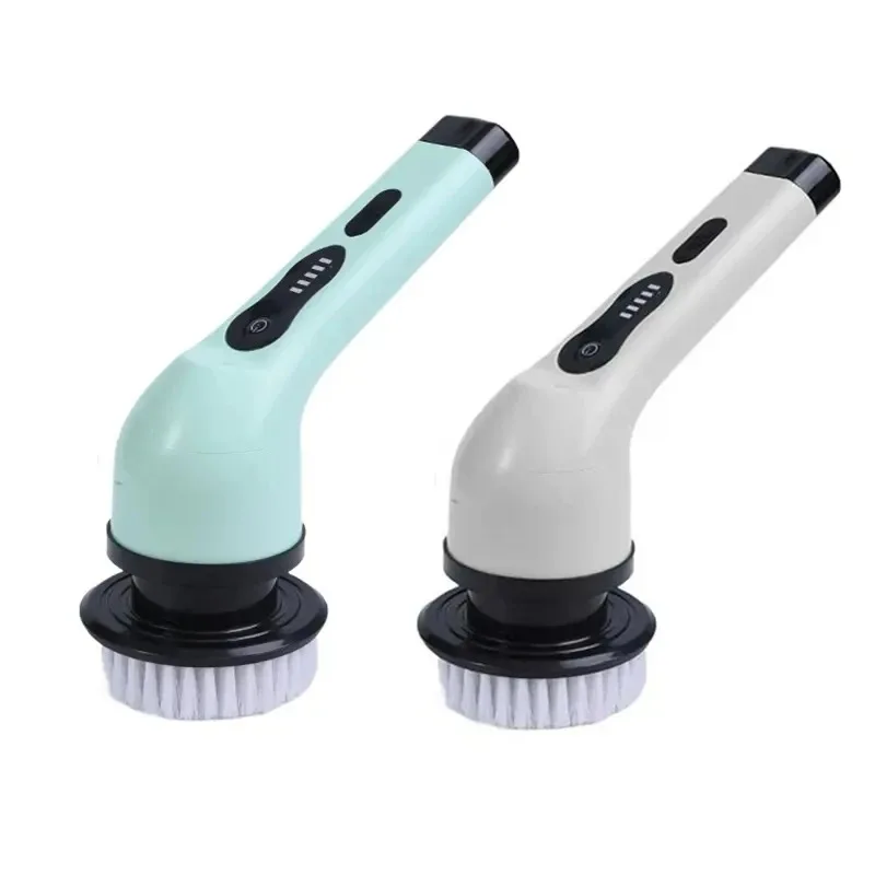 Electric Spin Scrubber Turbo Scrub Cleaning Brush Chargeable Cordless Power Scrubber with Extension Handle Adaptive Brush