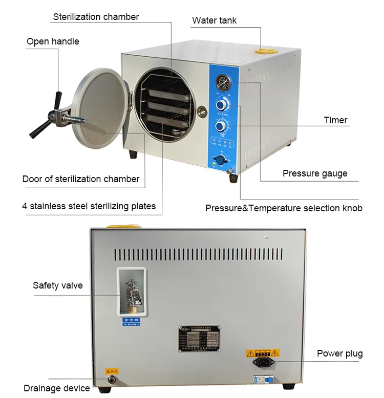 CHINA Table Top Steam Sterilizer Dental/Autoclave for Dentistry with Low Price