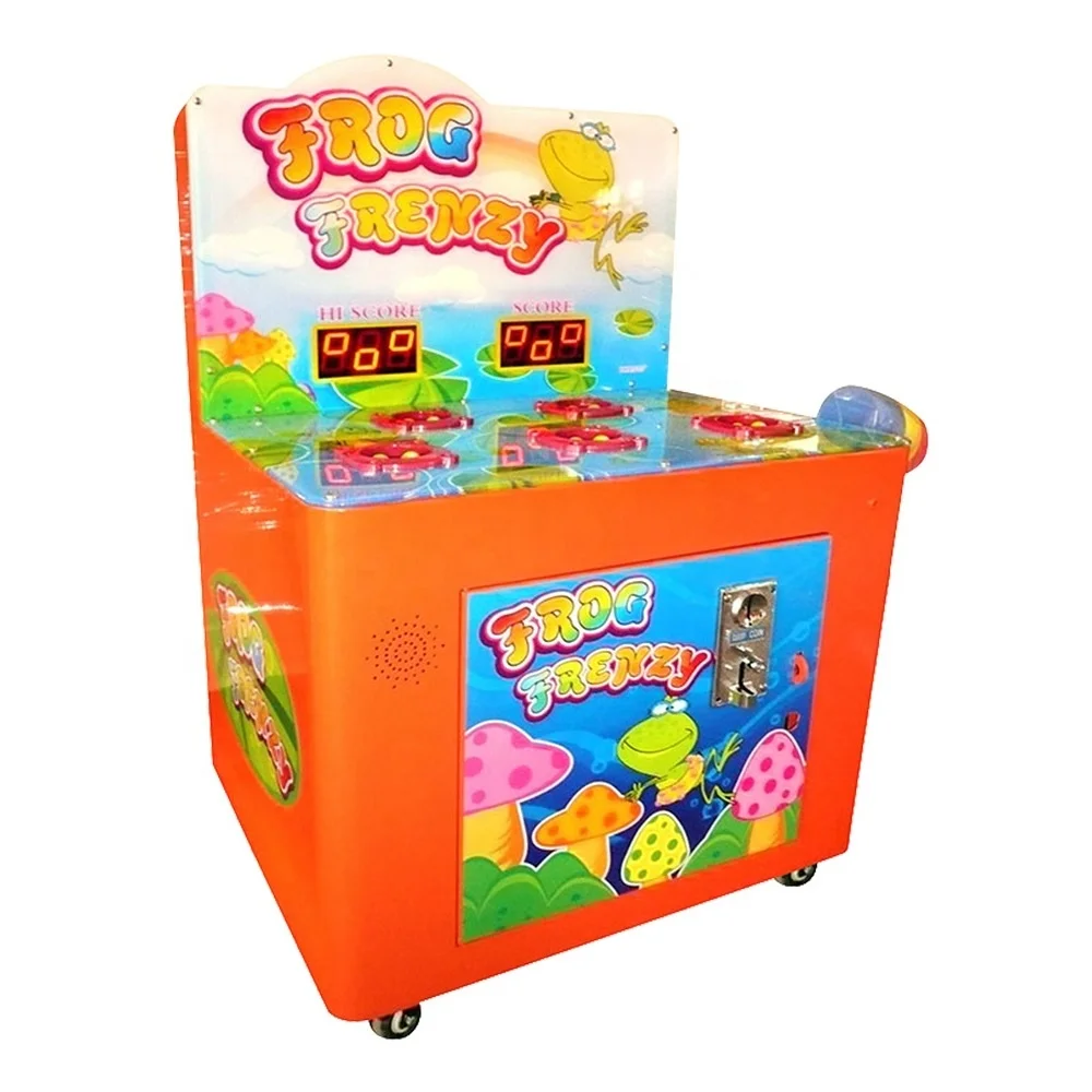 
 Популярный игровой автомат с молотком лягушкой, работающий на монетах, Whack Machine  