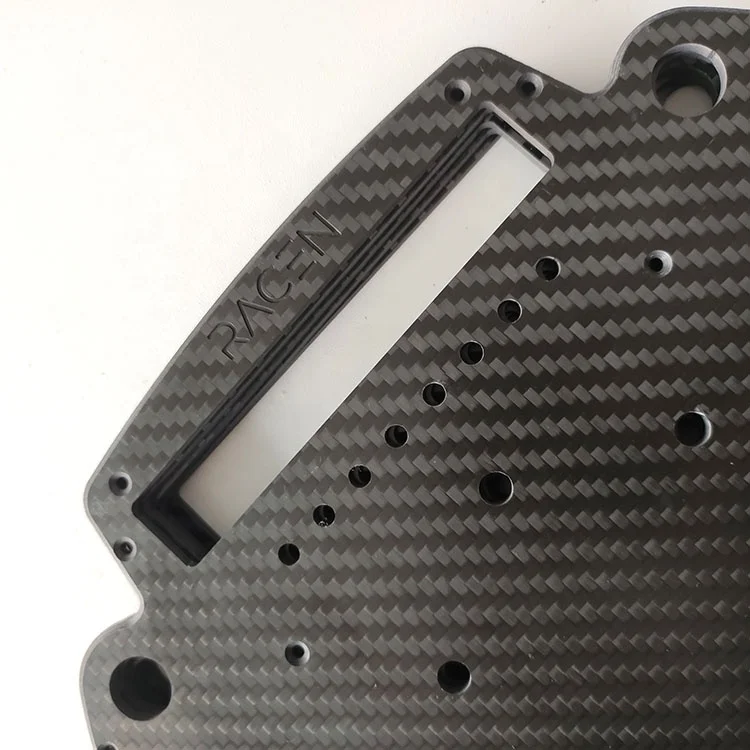 Carbon Fiber Sheet with Engraved Letterings