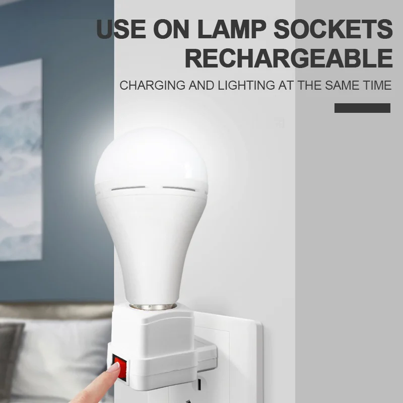 Rechargeable Emergency Smart lights E27 7W 9W 12W 15W 18W 28W led bulb light intelligent bulb lamp with rechargeable battery