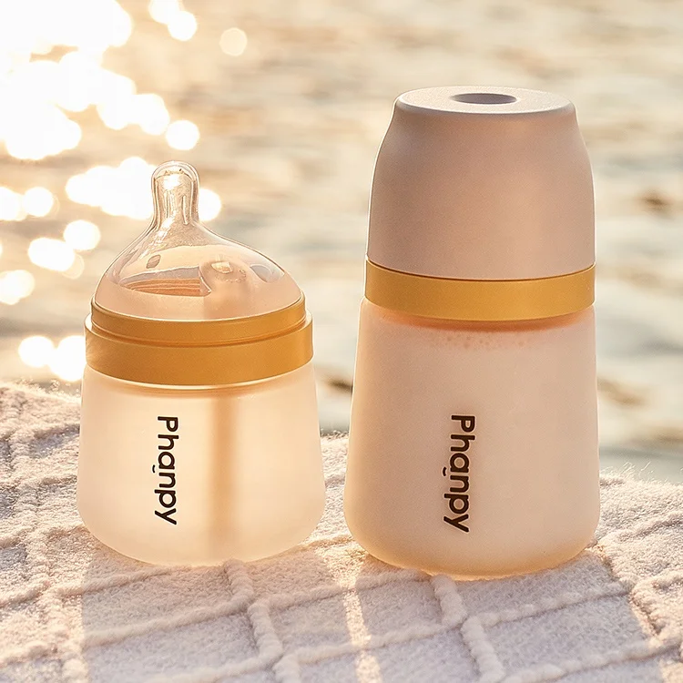 PH802075 Unique Wide Neck Toddler Feeding Bottle New Born Baby PPSU Bottle Infant Reusable 240 mL 160 mL Mini Glass Bottles