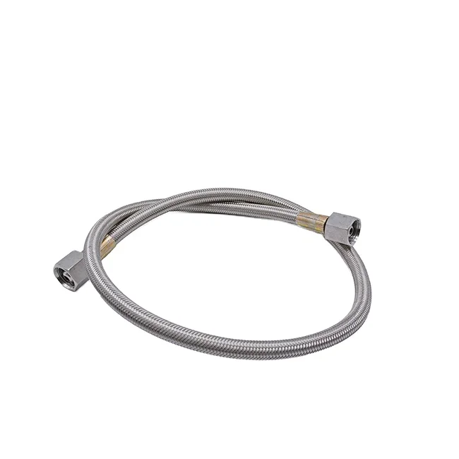 Ss Braided Ptfe Hose High Temperature Resistance Fuel Oil Hose Line  PTFE metal hose