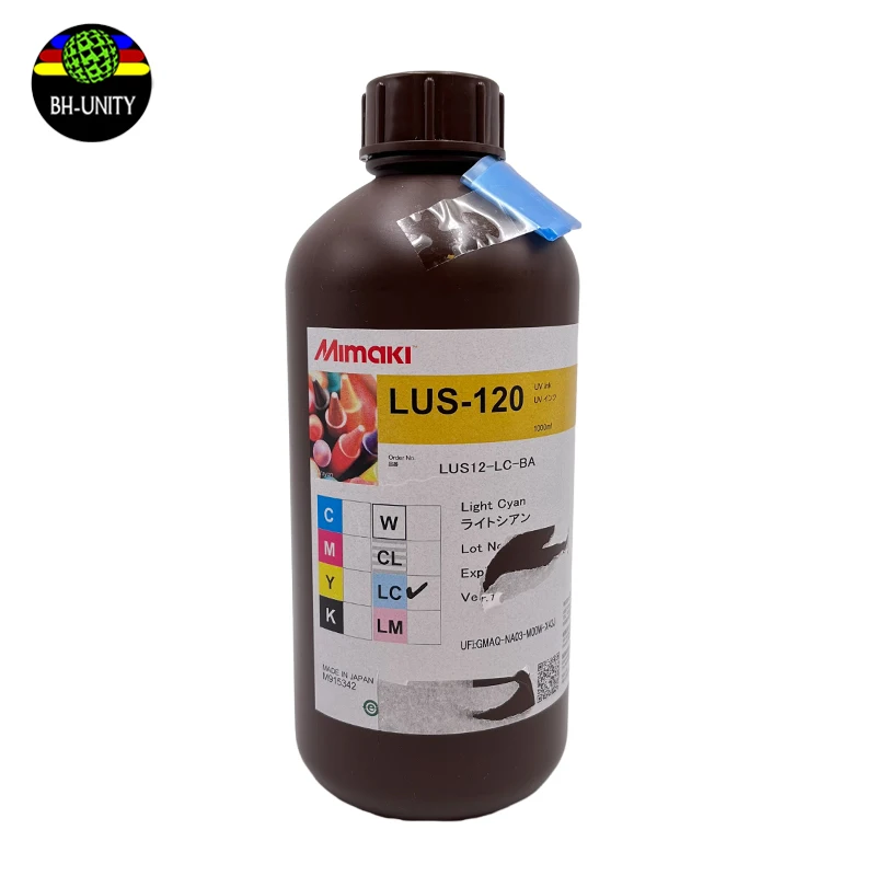 Оптовая продажа оригинальные и новые LUS-120 ультрафиолетовые светодиодные чернила 1L CMYKW Lc Lm для принтера UJV/UJF/JFX200