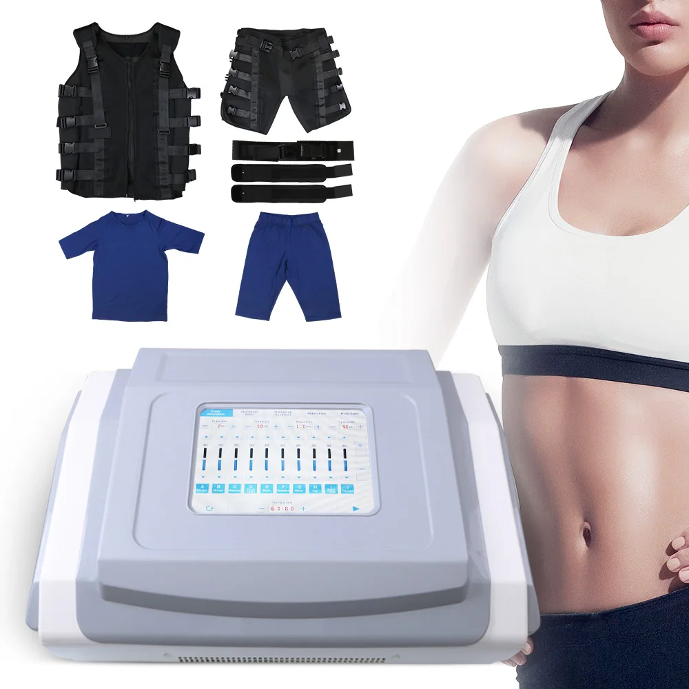Full body EMS suit muscle building EMS pads Conductive Garment body ems slim suite home use