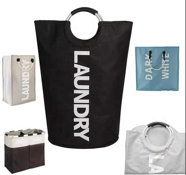  Delux складная корзина для белья из ткани Оксфорд с передним окном