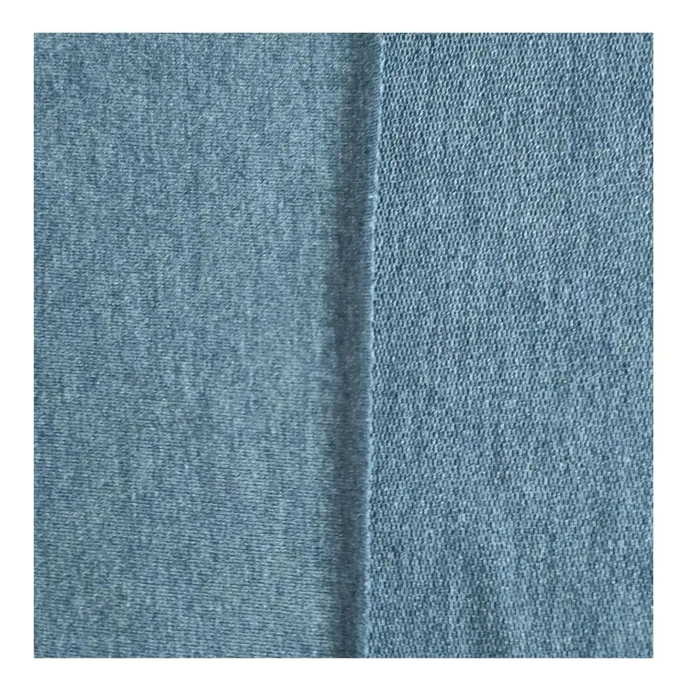 Popular new62%C 33%RAYON 5%SPANDEX knitted TR terry fabric 190-200gsm for sweater dress trousers overcoat plain customized