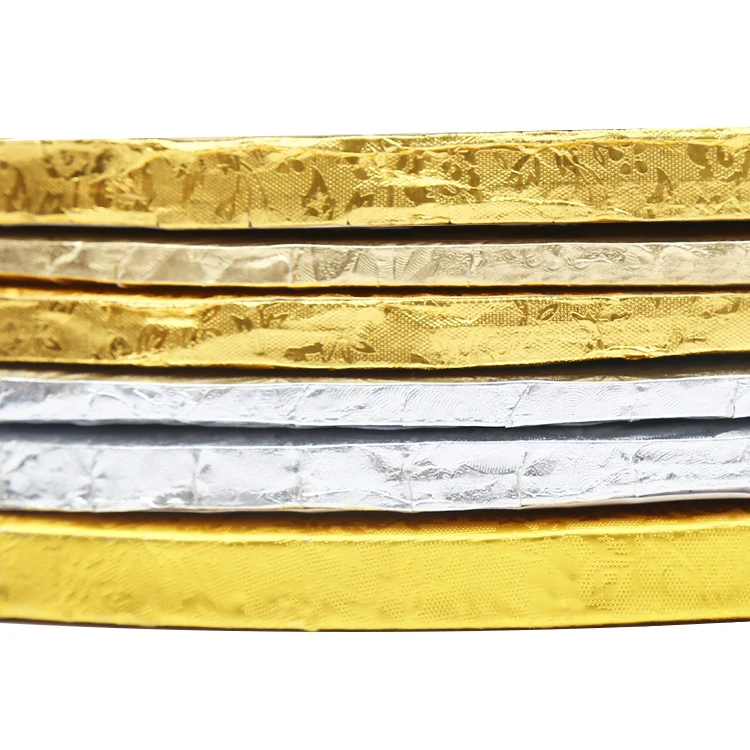 Custom Size 2-12mm Thickness Round Square Cake Drum Corrugated Cake Board