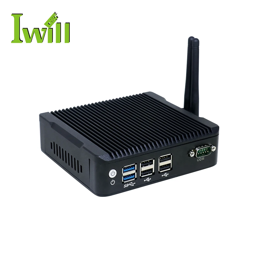  Мини-компьютер IWILL nano N3160 quad core без вентилятора с