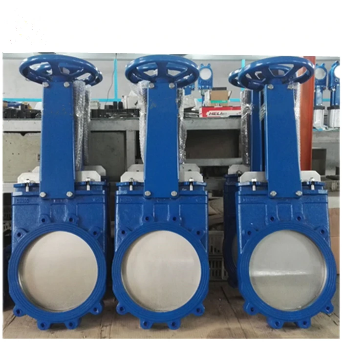 Ductile Cast Body One-Way Manual Knife Gate Valve for PN16 for General Application Acid Water Gas Oil
