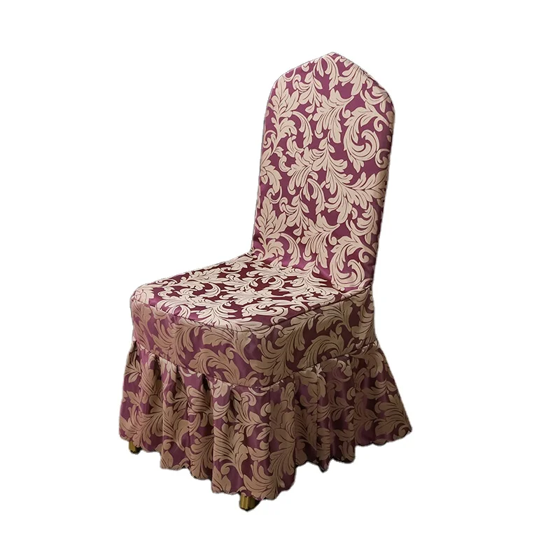 Dirty and wear-resistant hotel chair cover Four seasons universal polyester crochet seat cover Elegant luxury flower chair cover
