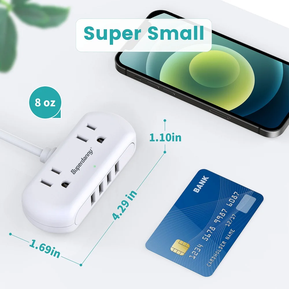 New arrivals multi outlet 4 port usb charging port charger plug 2 socket power strip