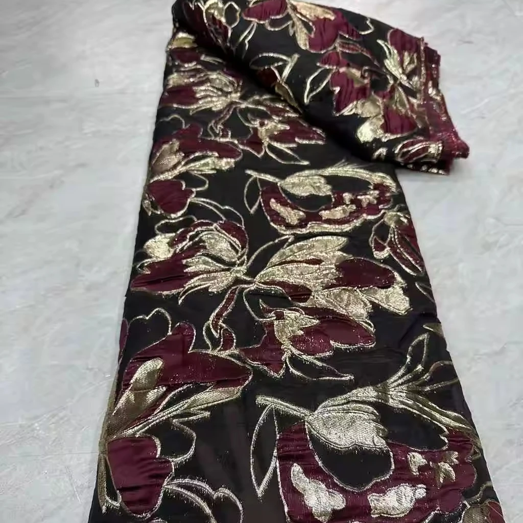 YZL093   Floral Jacquard Fabric Brocade Jacquard Fabric For Lady Woman Dress
