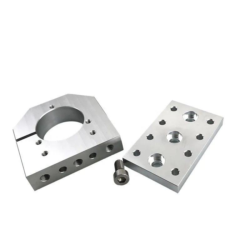 Oem Custom Precision Anodizing Aluminum Alloy Spindle Mount Base Adapter Cnc Machining Milling Parts