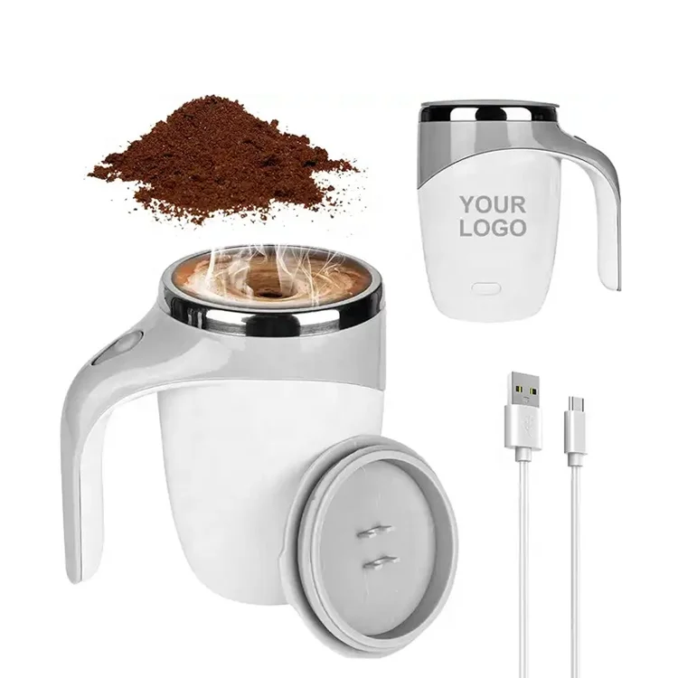 Wholesale Mixer Smart Drinkware Stainless Steel Electric Magnetic Auto Automatic Mixing Coffee Cup Mug Self Stirring