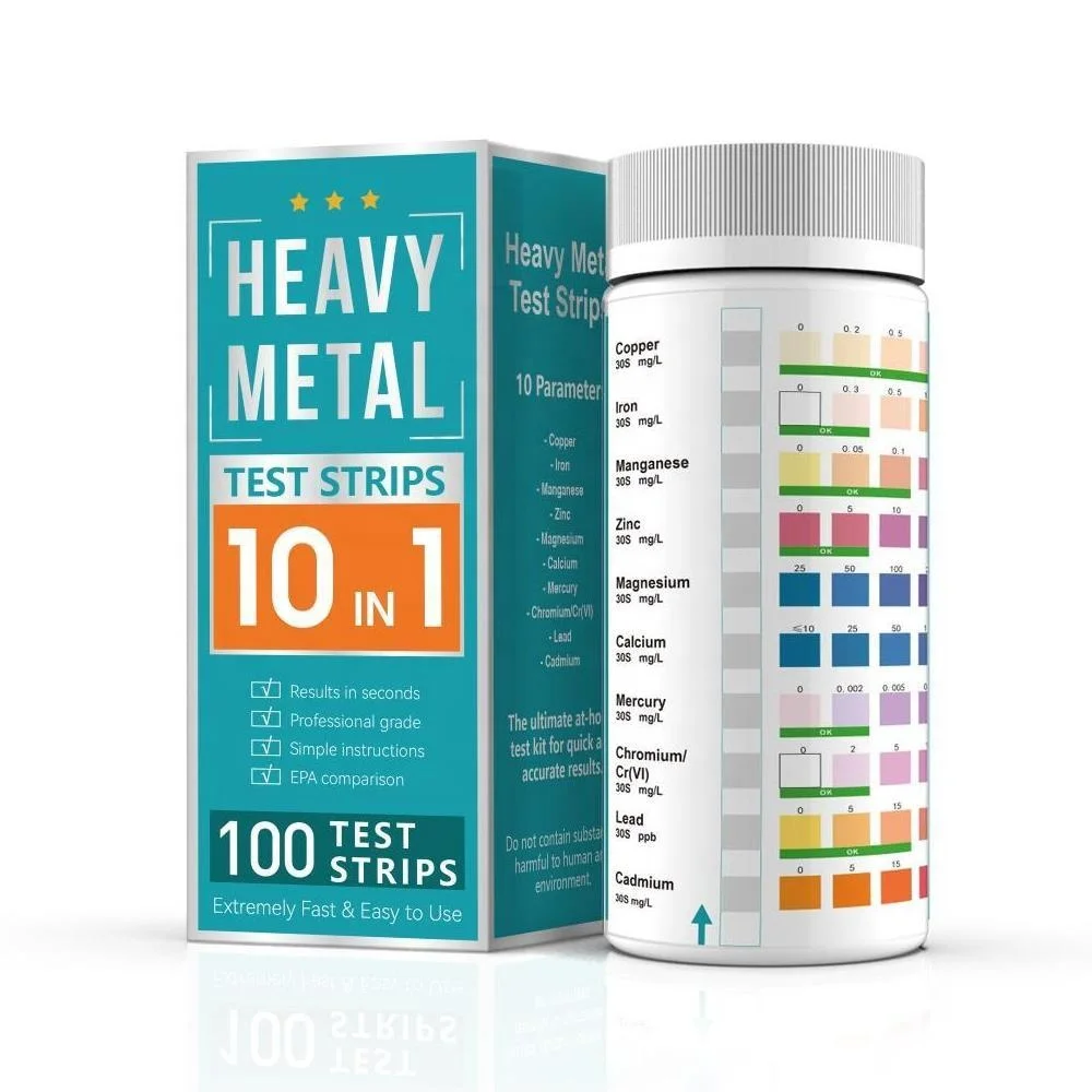 Good quality Home Water Test Kit Lead Iron Copper  Calcium Chromium Cadmium Heavy Metal water test strips