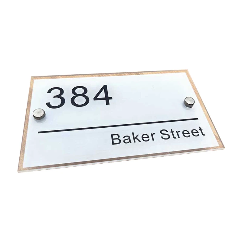 Изготовленный На Заказ дом цифры буквы адрес табличка акриловые дверная табличка Подгонянный напольный плавающий уличные дорожные знаки для двор почтовый ящик