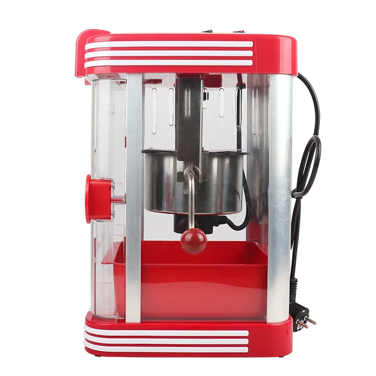 Manufacturer professional home oil hot plate multifunctional electric red popcorn maker machine