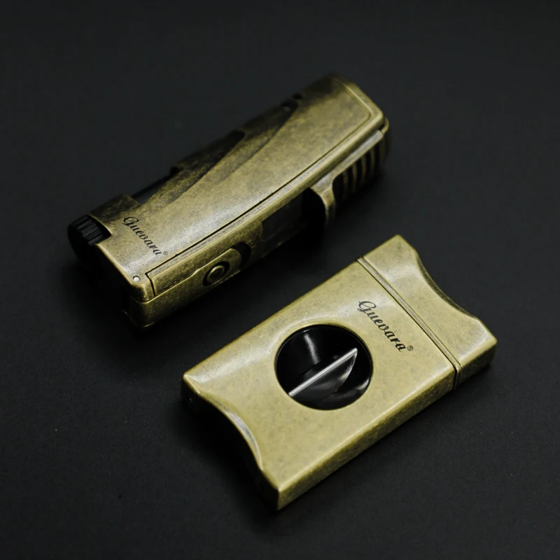 2022 Minimalist Bronze series windproof torch cigar lighter and cutter gift set