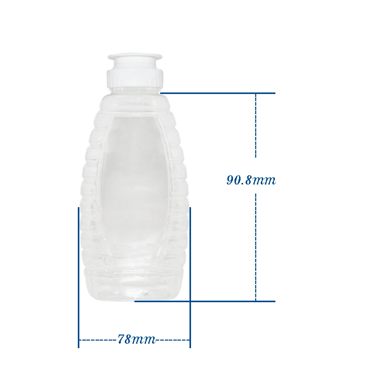 115ml 220ml 345ml Plastic honey bottle with cap Flip top cap honey bottle plastic bottle with caps