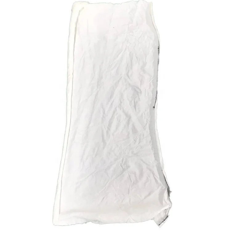 Shops Wholesale High Quality 80% Cotton Milky White Cotton Rags  Textile Waste Cut Cotton Rags