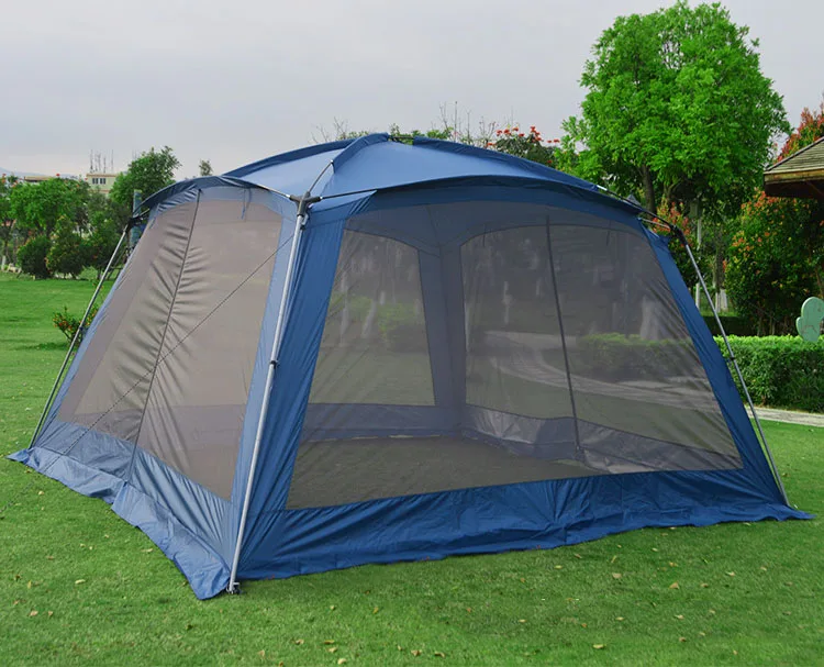 Custom Portable Camping Mosquito Net Outdoor Sunshade Cover Mesh Tent for Family Party Garden Beach Travelling Camping Tent