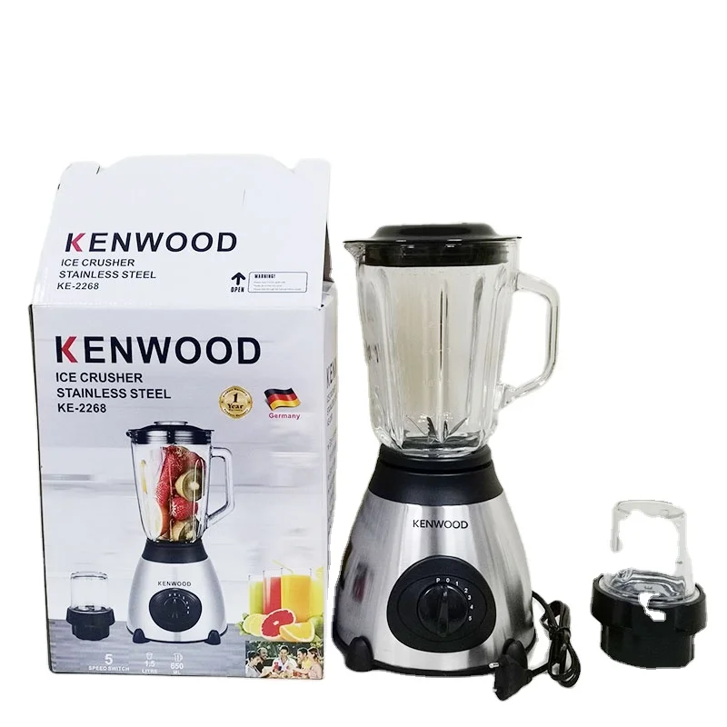 1.5L 2 Cups KE-2268 Stainless Steel Crusher Commercial Food Mixer Smoothie Juicer Blender