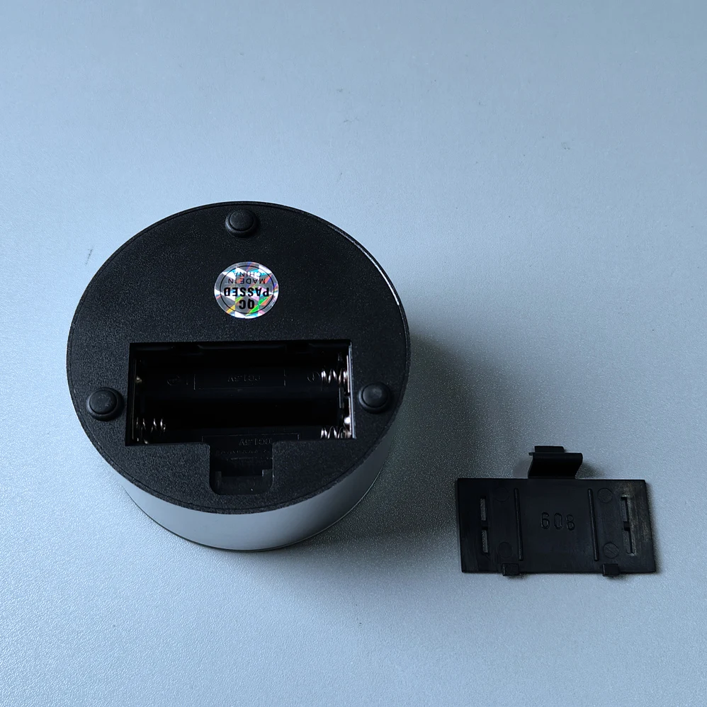 Small Round Sliver plastic option light colors rotating led crystal light base for bottle displaying