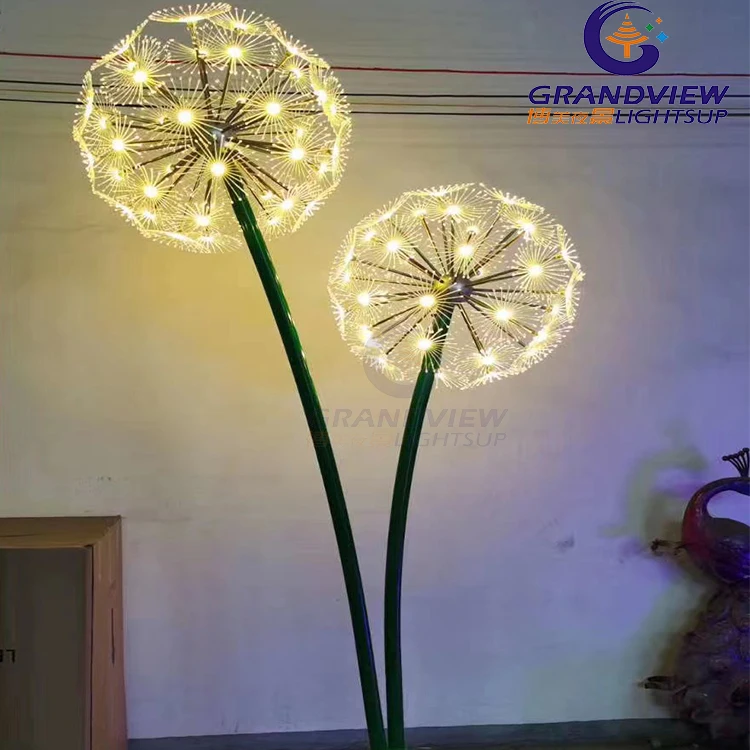 Outdoor Waterproof IP65 LED Dandelion Flower Light For Holiday Decoration