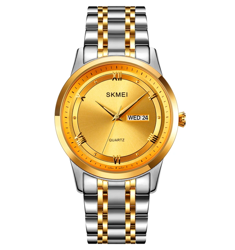 China skmei 1870 oem classic quartz wristwatch men gold watch