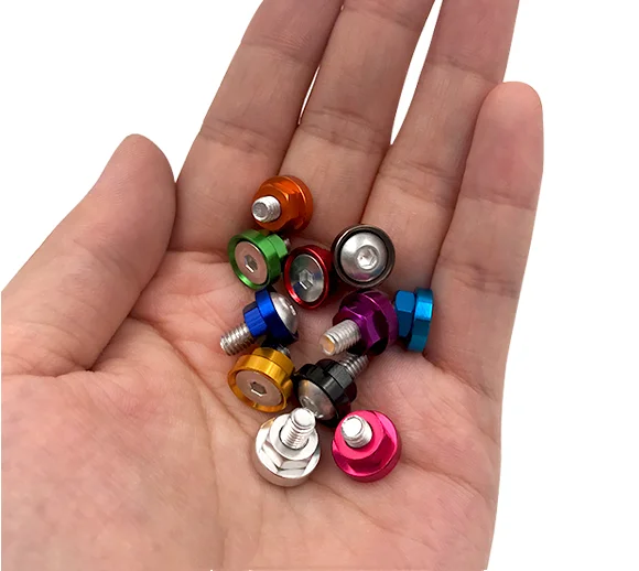 Потайные цветные анодированные алюминиевые шайбы 3/16 дюйма