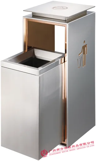 GNF  indoor public commercial rail bin stainless steel recycle waste bin