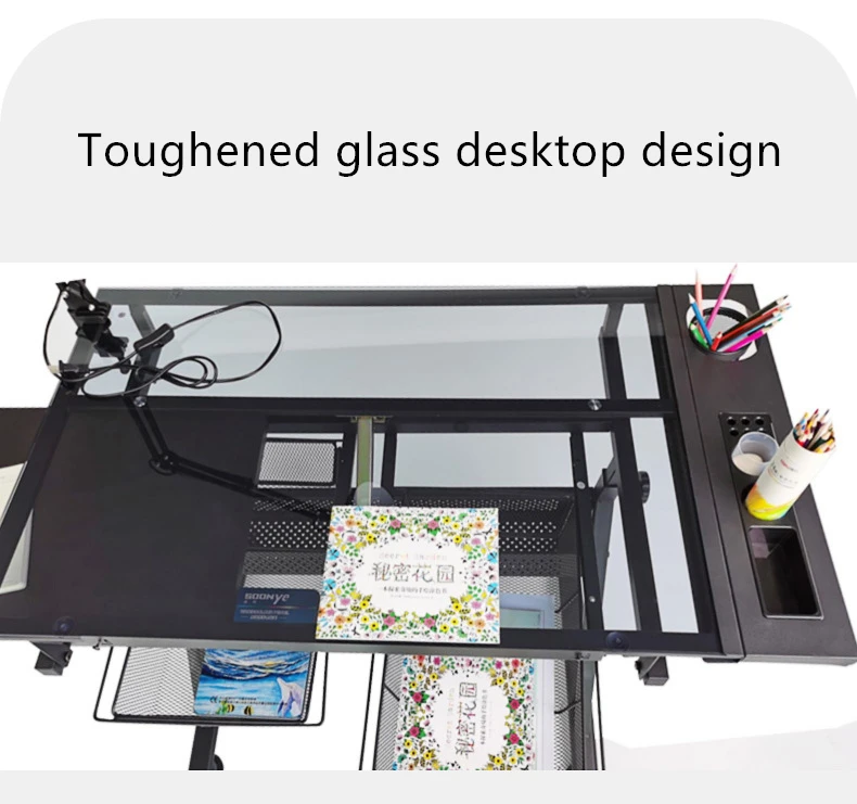 Modern Lifting glass drawing table art painting drafting board