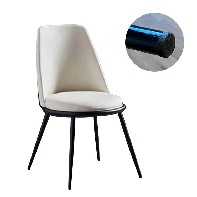 Modern Pu White Genuine Stainless Steel Black Dinning Italian Woven Brown Real Leather Dining Chair For Dining Room