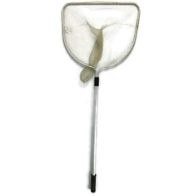 Sotelo Aluminum 18 Inch D Shape Fishing Landing Net, 3/4 Inch Mesh Monofilament Net