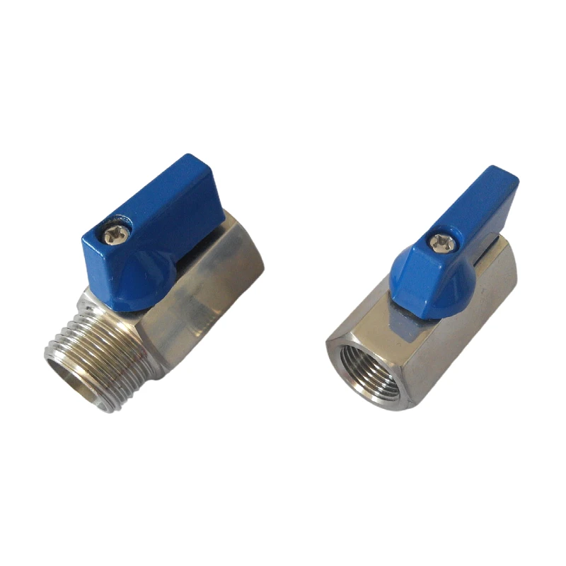 Stainless Steel Mini Ball Valve F/F thread end PN63 ball valve