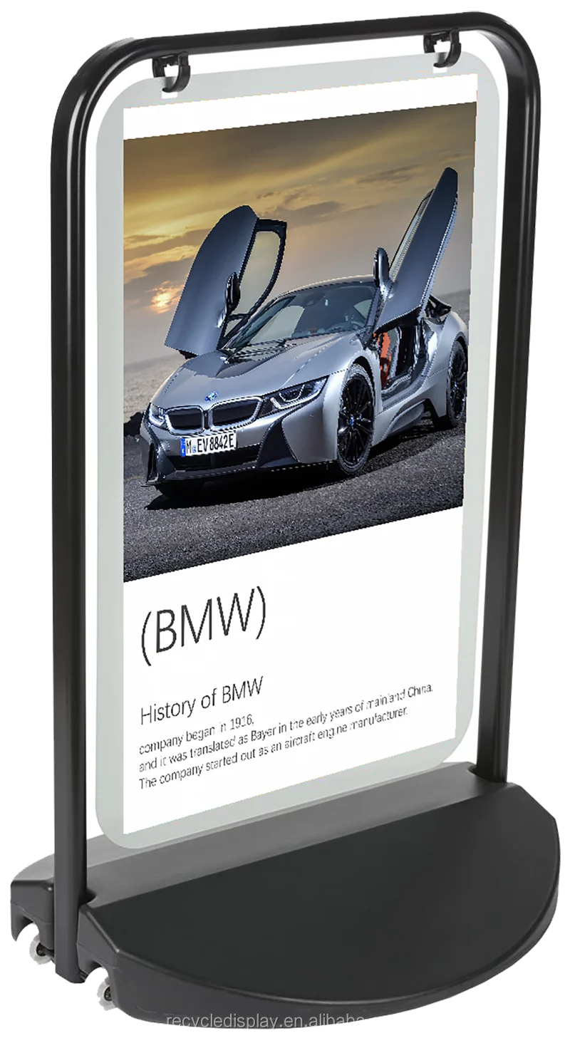 High quality Outdoor a frame board water base A1 advertising poster stand pavement sign for display