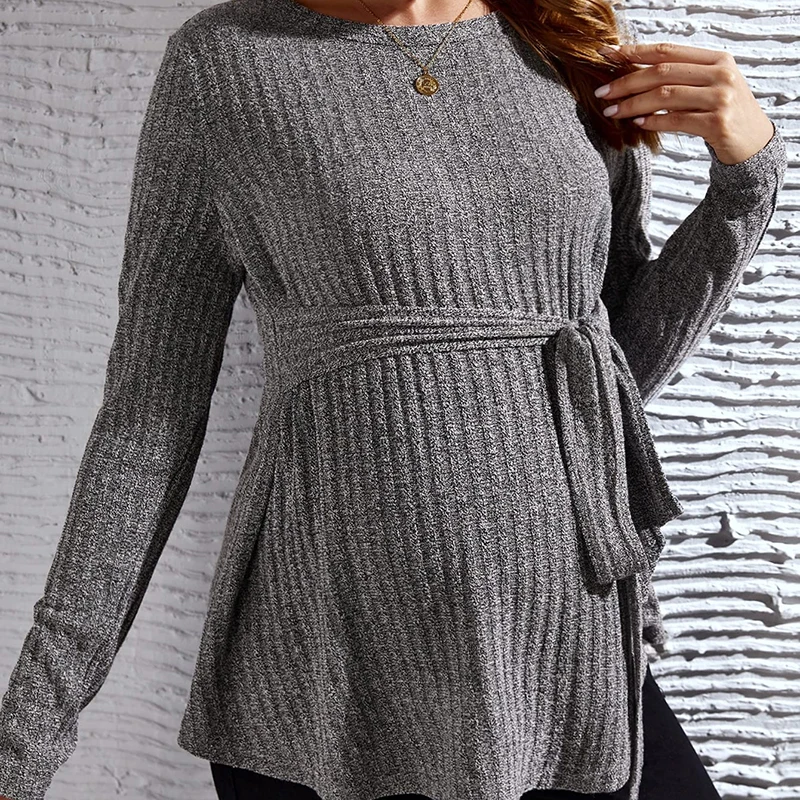 DAMOCHIC Maternity Clothes Manufacturer Autumn Pregnancy Sweatshirt Casual Clothes Long Sleeves Fall Maternity Clothes 2023