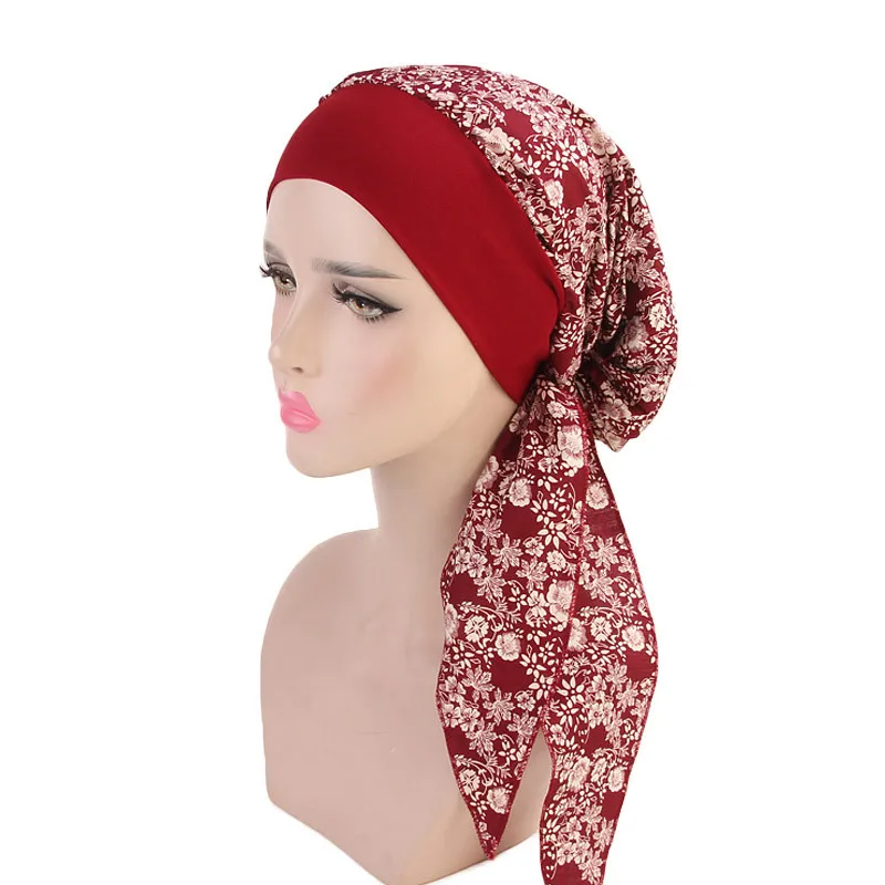 
Womens Cotton Hats Cap Bonnet Chemo Hijab Turban Caps Beanie Head Scarf Wrap Hat 