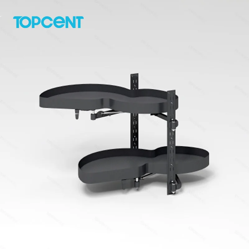 TOPCENT Kitchen Cabinet Accessories Swing Tray for Kitchen Basket Magic Corner