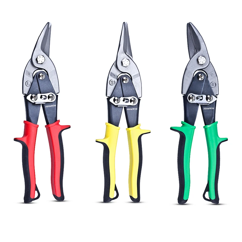 Industrial Grade High Quality Chrome Vanadium Aviation Tin Snips CR-V  Iron Sheet Cutting Scissors