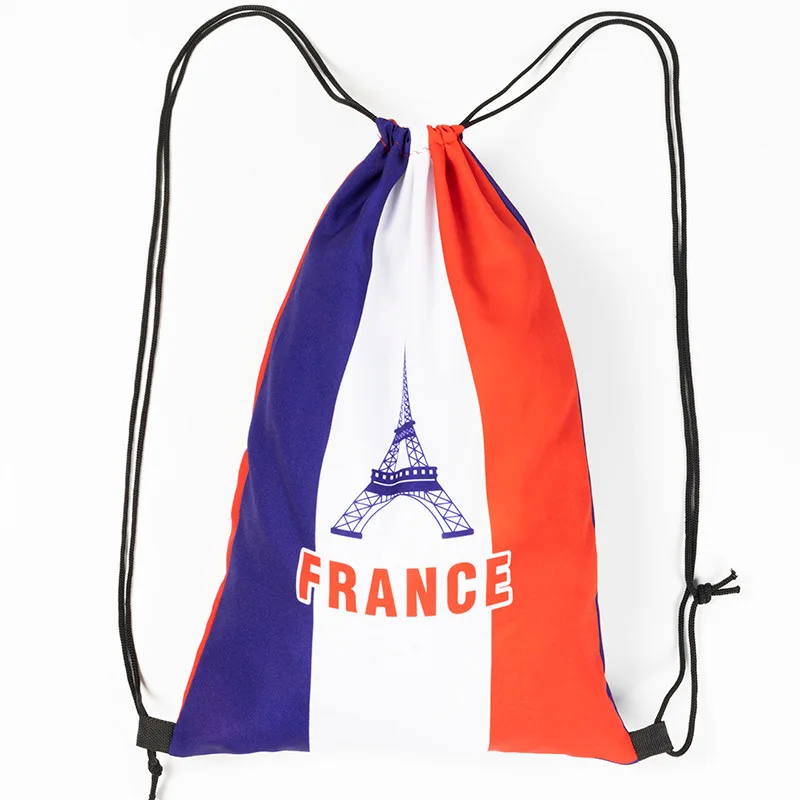2022 Qatar World Cup Fan Supplies Flag Football Drawstring Backpack  World Cup Commemorative Gift