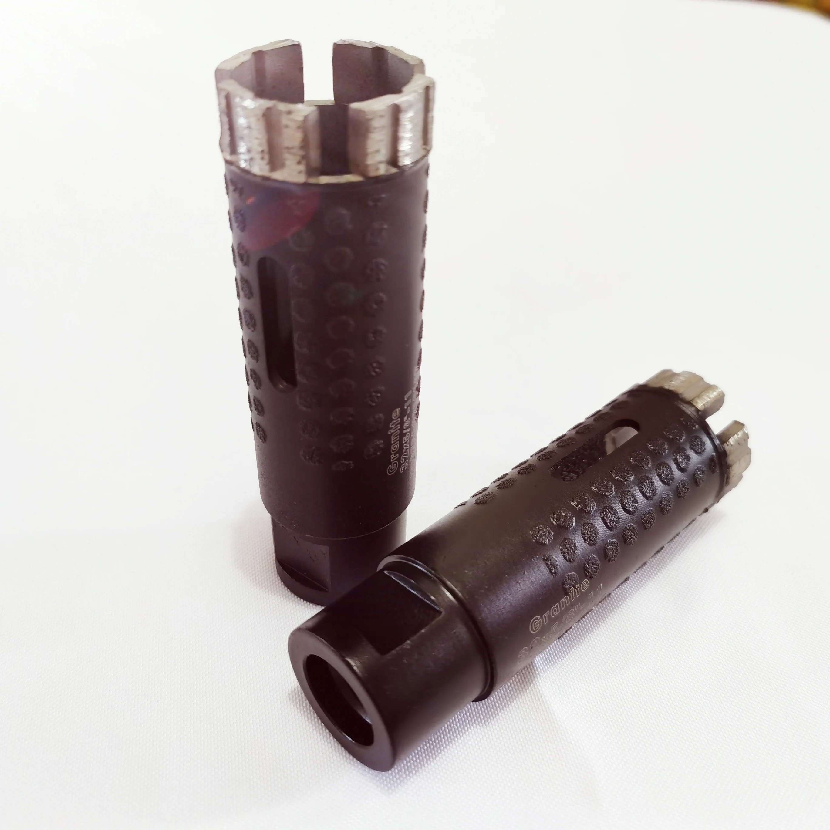 
Laser welding dry use core diamond drill bits for granite with protect teeth D32*104L 