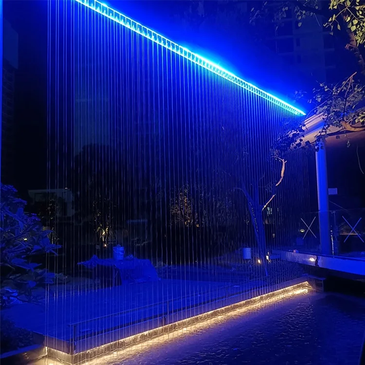Fenlin indoor hall stage wedding waterfall water rain curtains