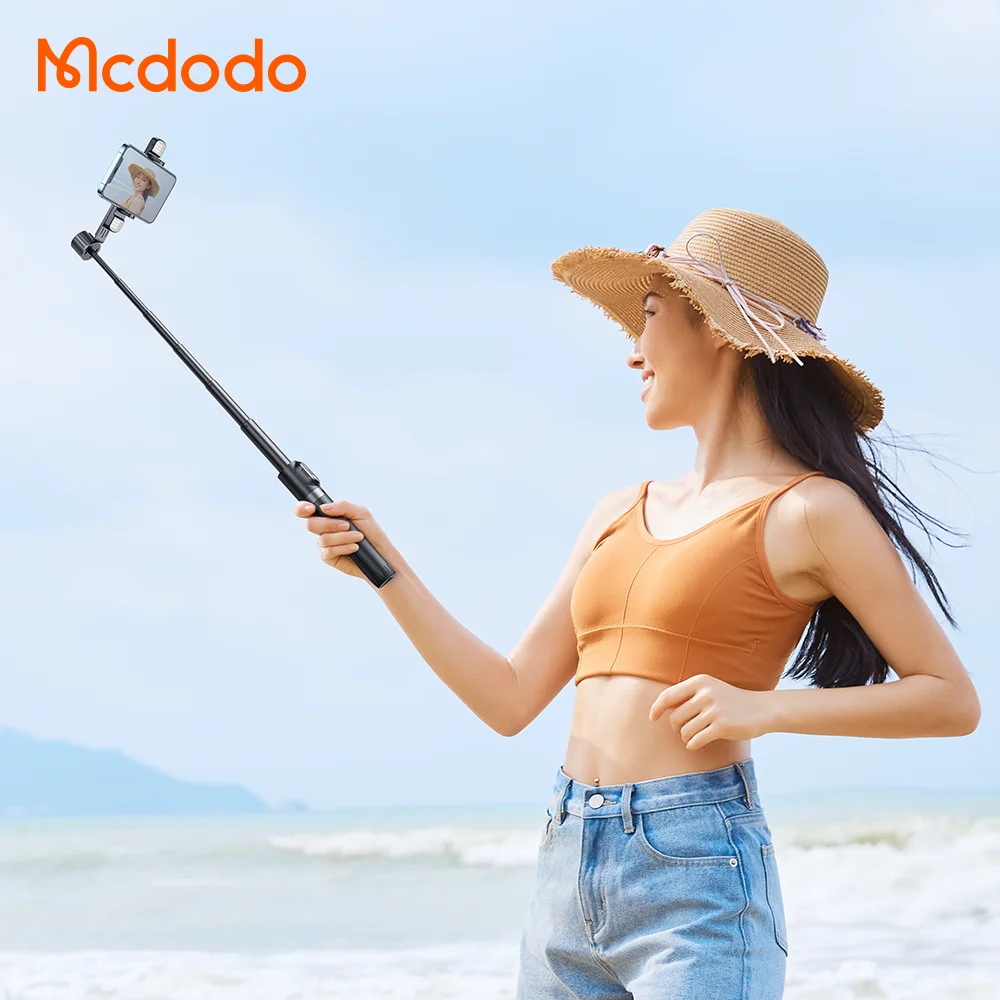 Multifunctional Mini Extendable Foldable Remote Control All 3 in 1 Compact Max Sefie Ring Lights Wireless Selfie Stick Tripod
