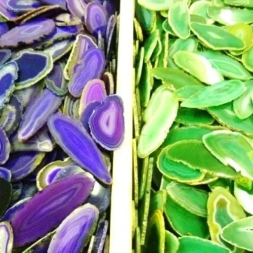 Wholesale Handmade Oval Natural Mineral AGATE Gems in PINK GREEN BROWN GORGEOUS Blue round Slide for Decorative Use Polished