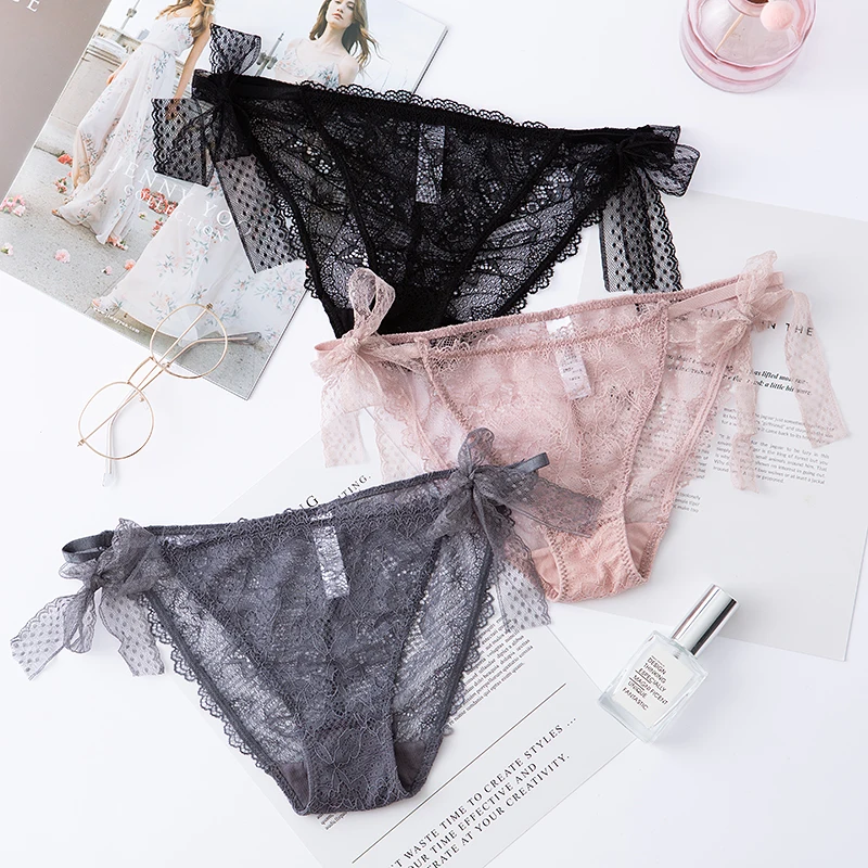 
Ladies Underwear Panties Women Sexy High Quality Lingerie Knickers Lace Panties Hipster G-string Tanga Cheeky Bikini Thong 
