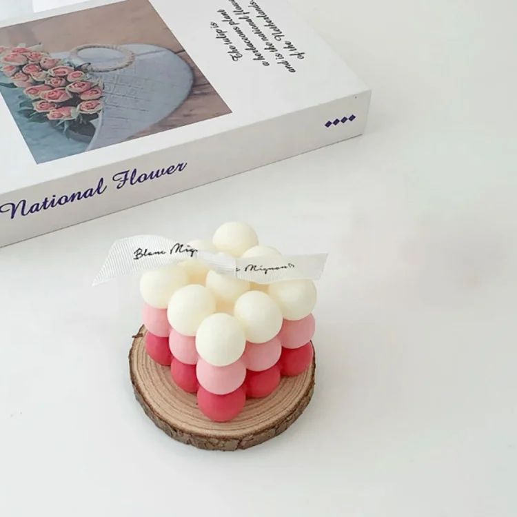 3D Cube Fondant Silicone Mousse Cake Mold Magic Bubble Muffin Mould Kitchen Pastry Baking Pan for Fat Bomb Chocolate Candy