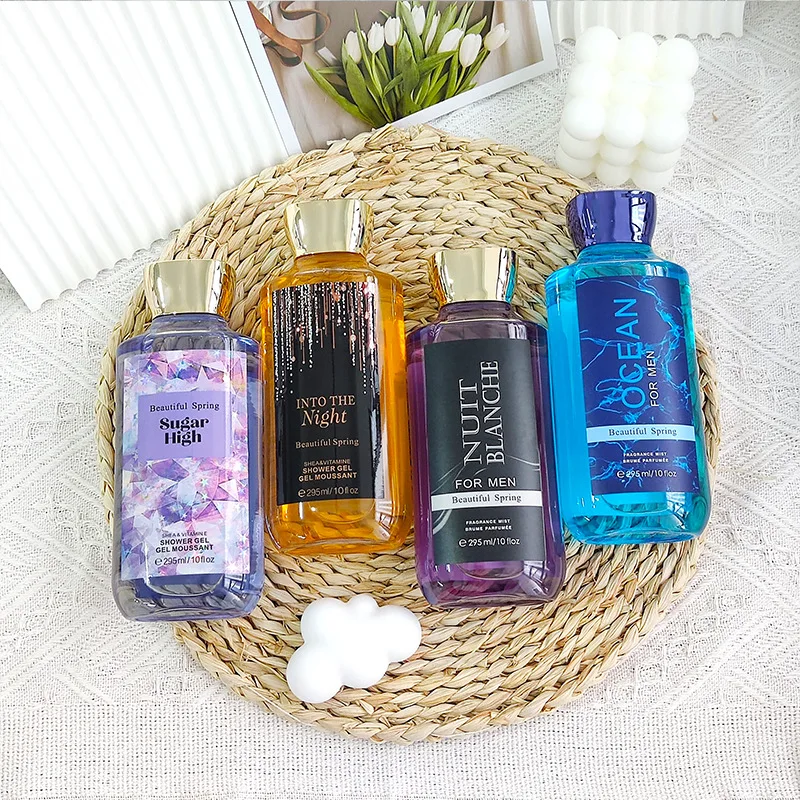 Private label Wholesale Fragrance Body Wash Moisturizing Bath Gel Shower Gel